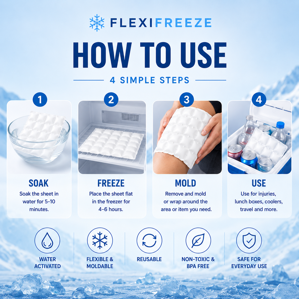 FlexiFreeze ice sheet